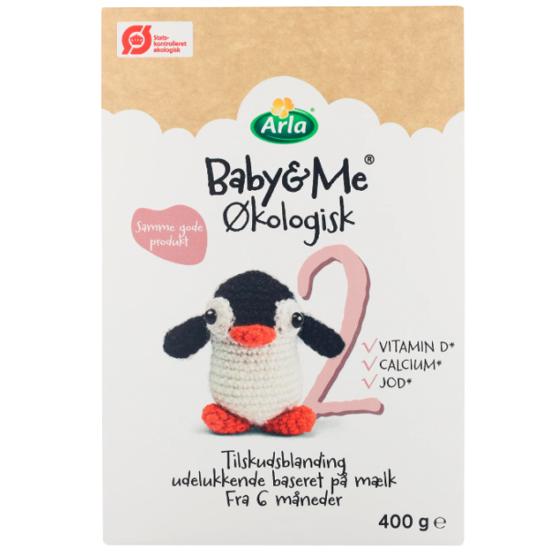 Arla Baby &amp; Me 2 kologisk 400g TILSKUDSBLANDING