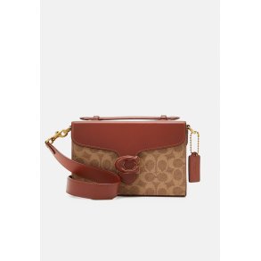 Coach COATED CANVAS SIGNATURE TABBY BOX BAG