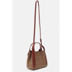 Coach COATED SIGNATURE HADLEY HOBO BAG