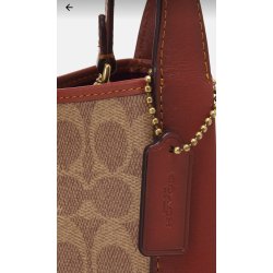 Coach COATED SIGNATURE HADLEY HOBO BAG