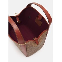 Coach COATED SIGNATURE HADLEY HOBO BAG