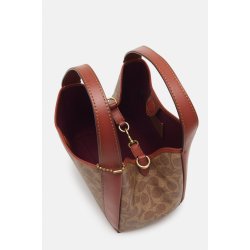 Coach COATED SIGNATURE HADLEY HOBO BAG